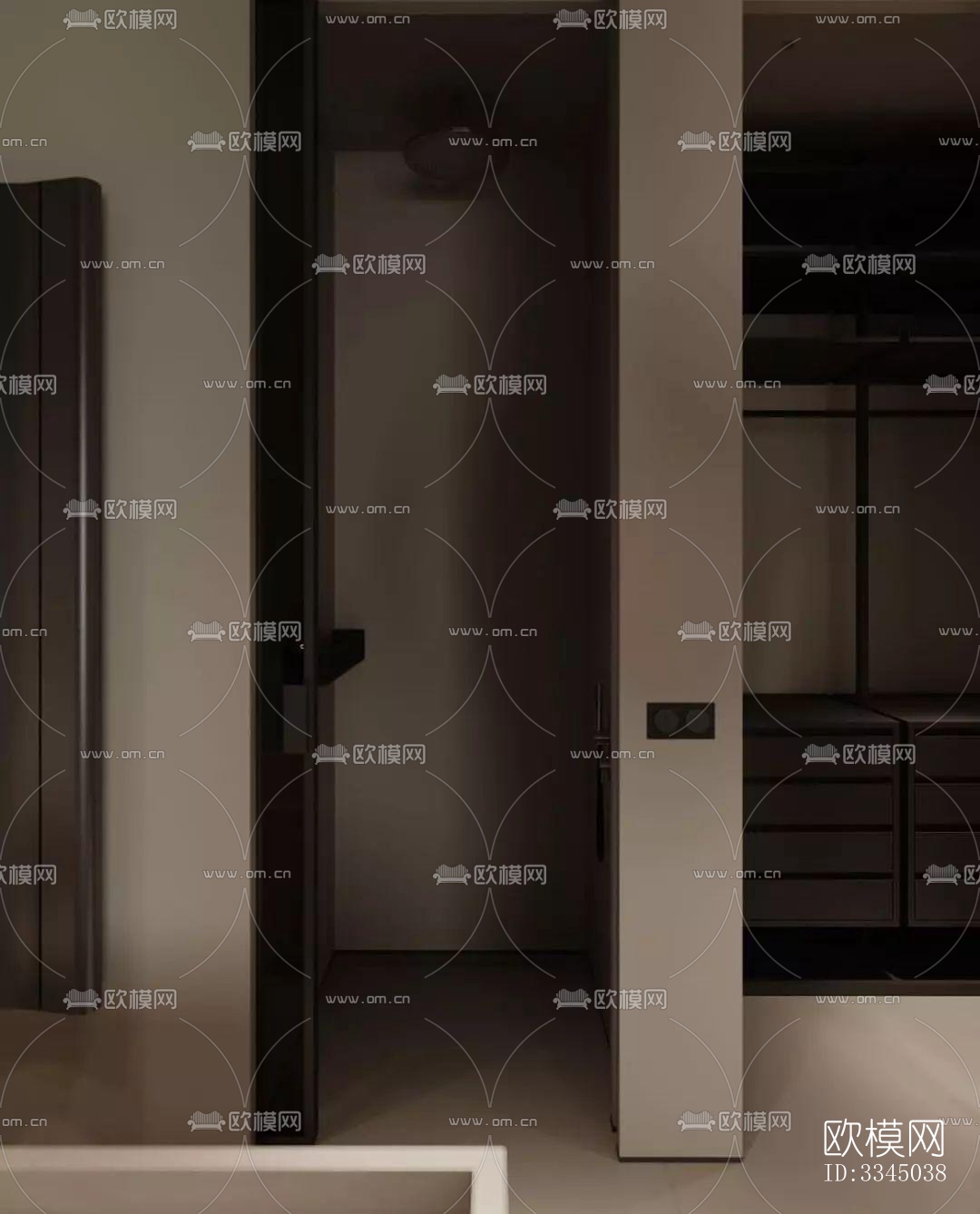 现代卫生间效果图下载（渲染图4）