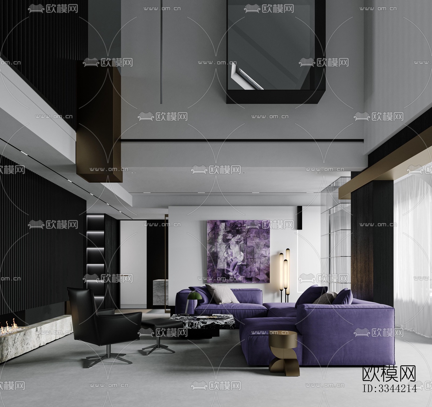 现代别墅效果图下载（渲染图9）