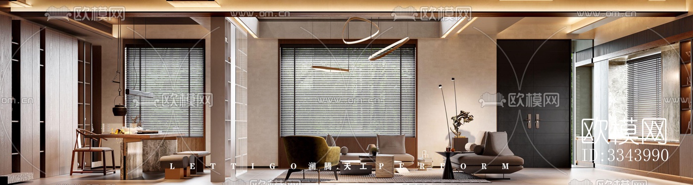 现代别墅效果图下载（渲染图3）