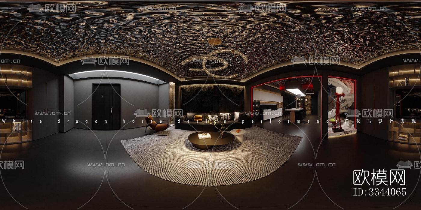 现代别墅效果图下载（渲染图14）