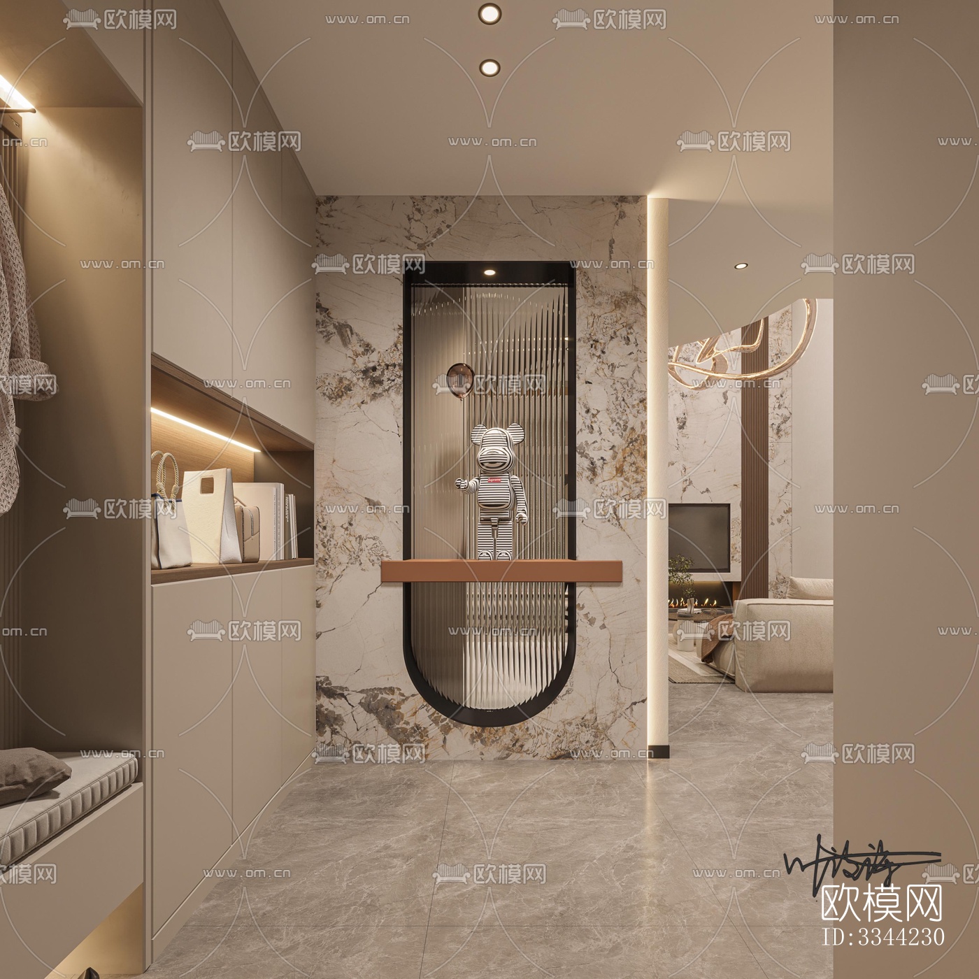 现代别墅效果图下载（渲染图3）