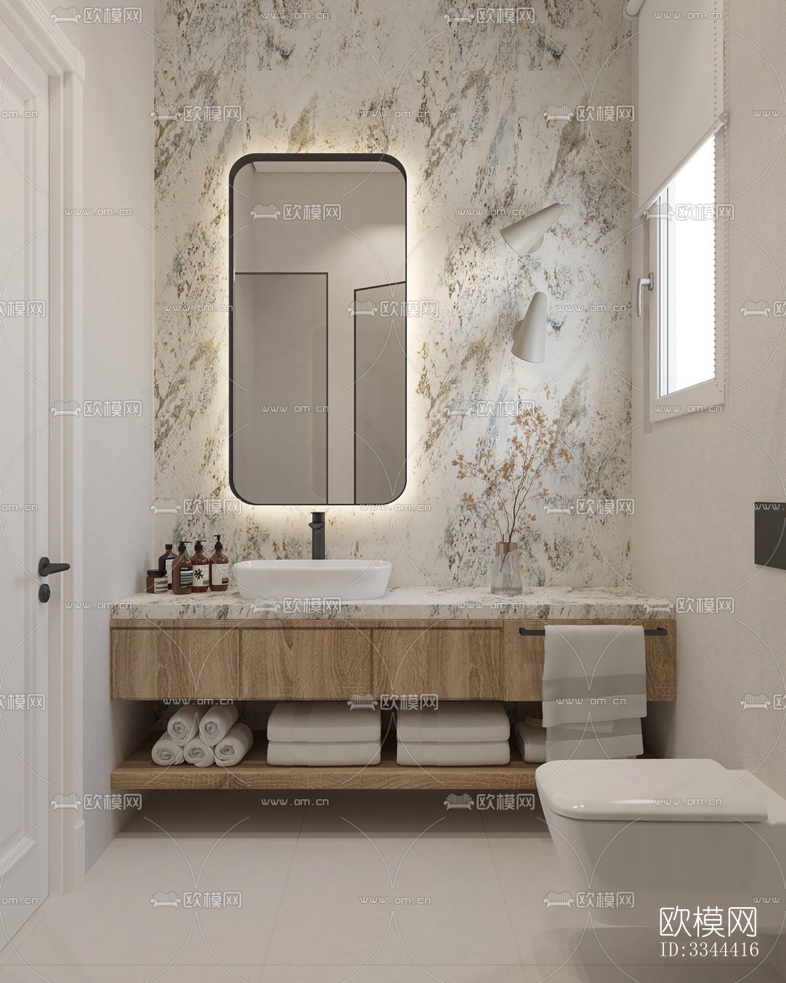 现代卧室效果图下载（渲染图8）