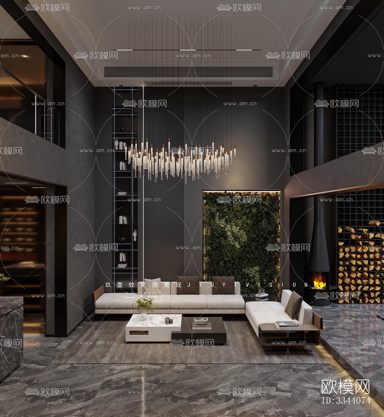 现代别墅效果图下载（渲染图5）