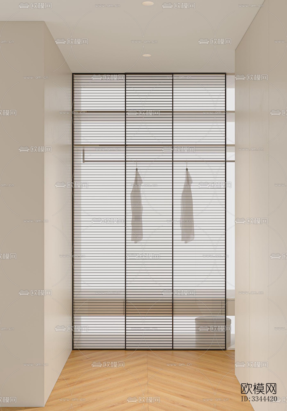 现代卧室效果图下载（渲染图1）