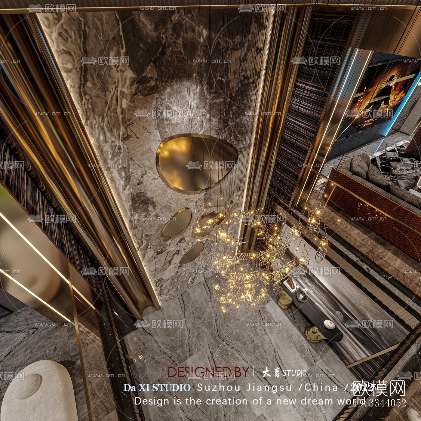 现代别墅效果图下载（渲染图1）