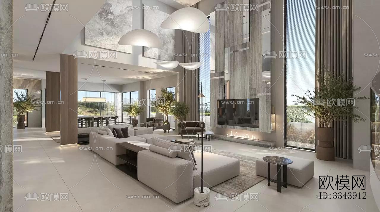 现代别墅效果图下载（渲染图17）