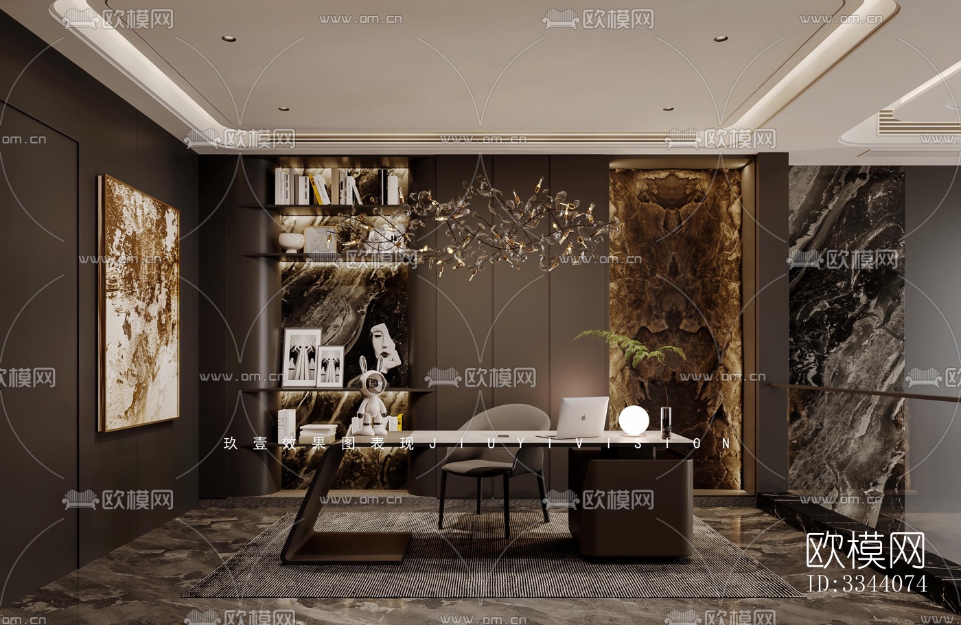 现代别墅效果图下载（渲染图4）