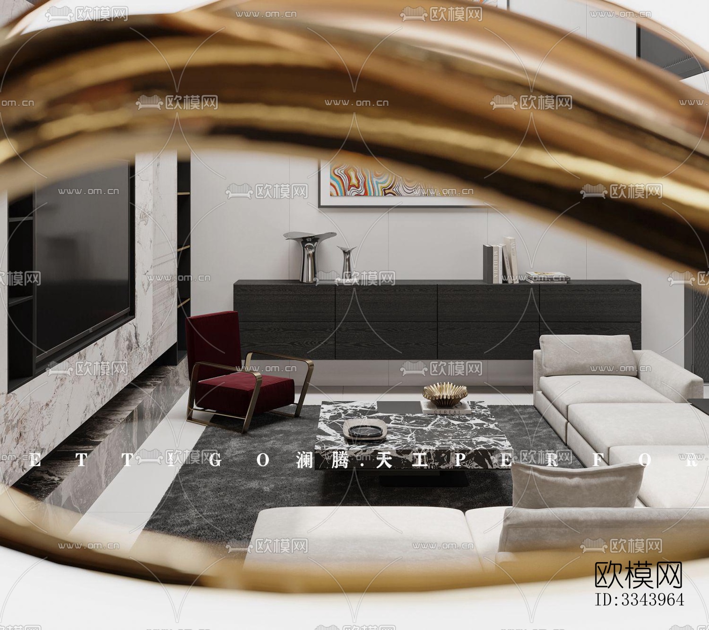 现代别墅效果图下载（渲染图4）