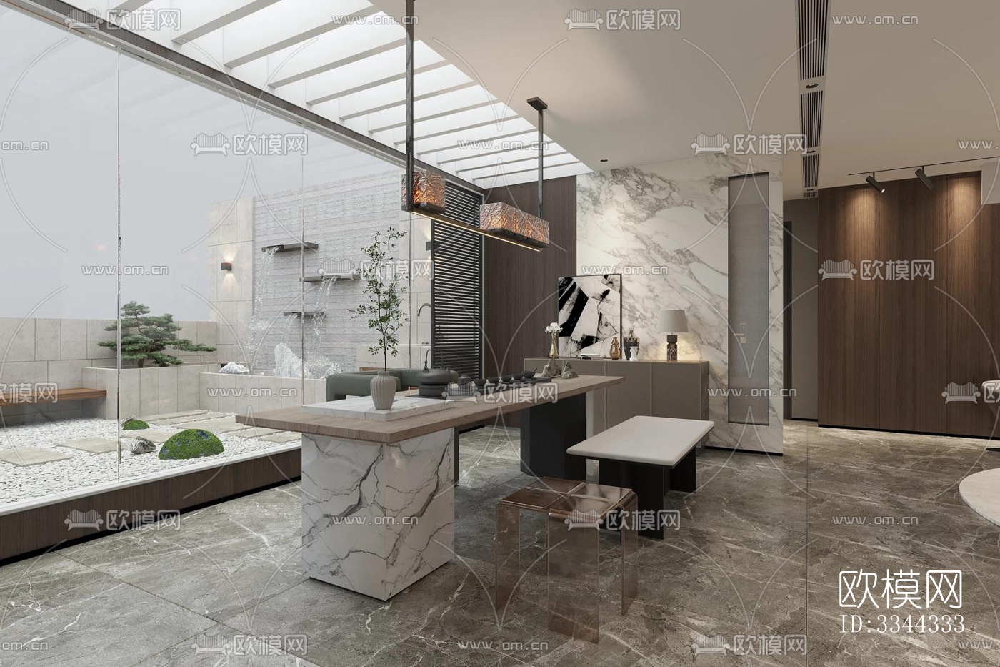 现代别墅效果图下载（渲染图7）