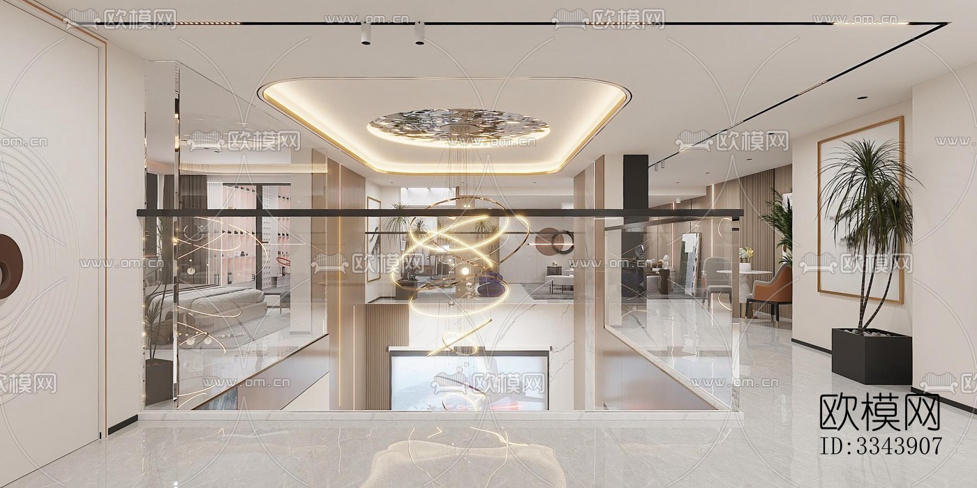 现代别墅效果图下载（渲染图2）