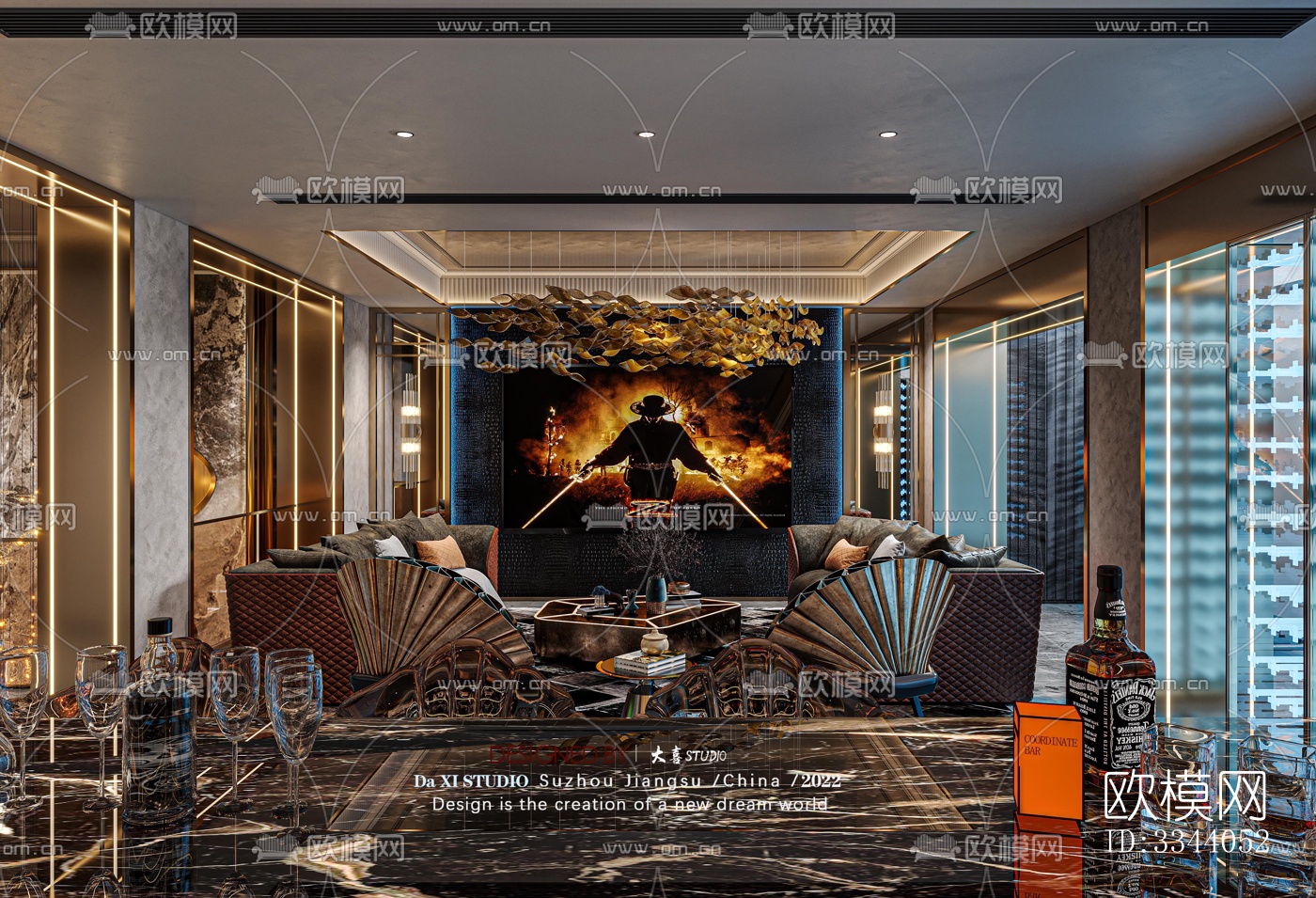 现代别墅效果图下载（渲染图16）