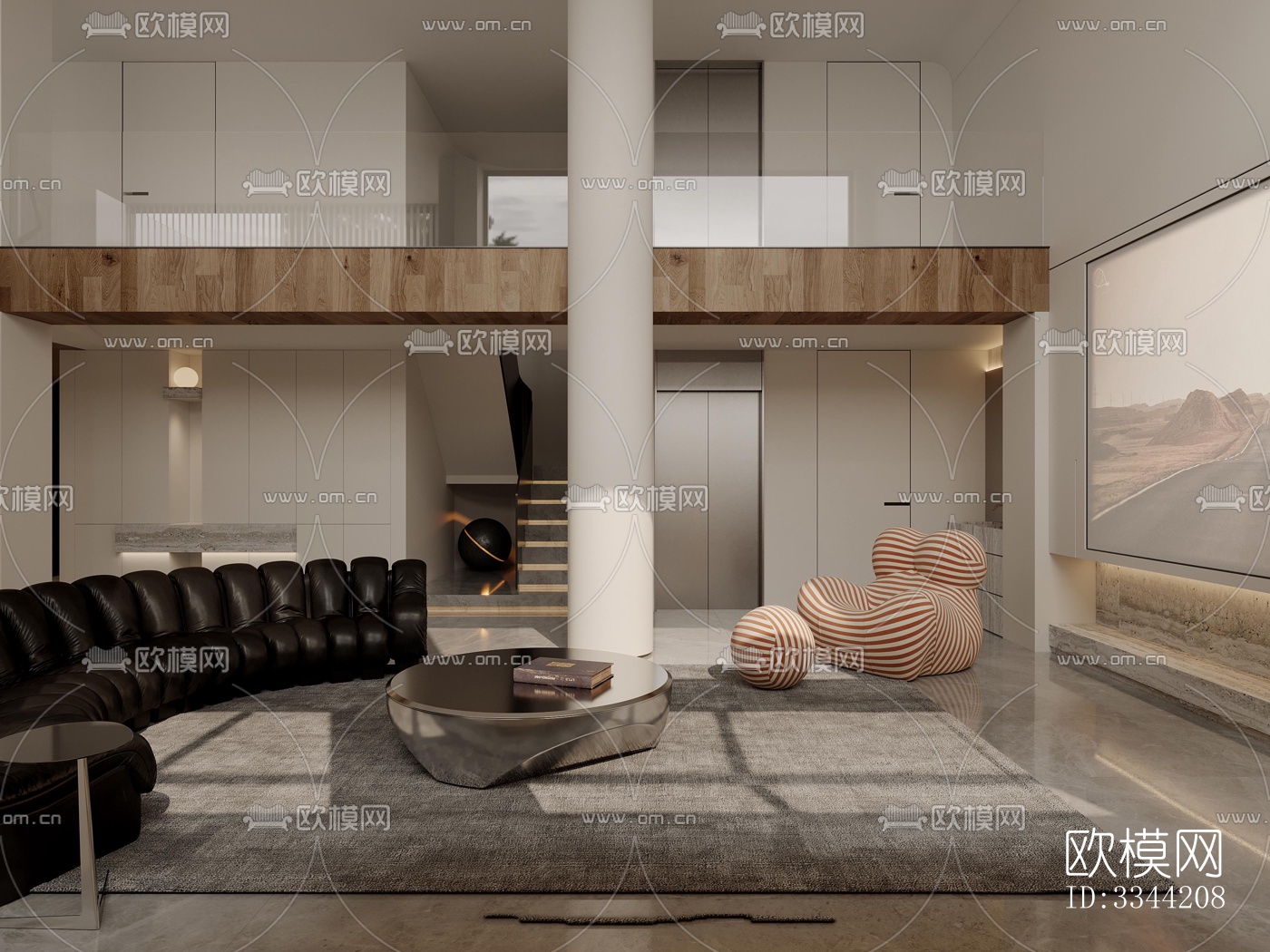 现代别墅效果图下载（渲染图9）