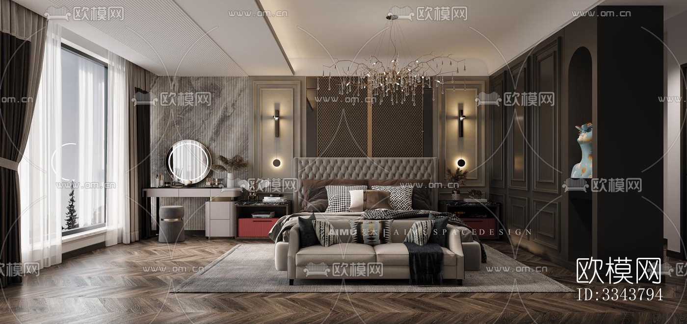 后现代别墅效果图下载（渲染图7）