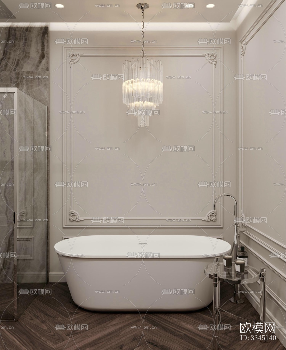 现代卫生间效果图下载（渲染图3）