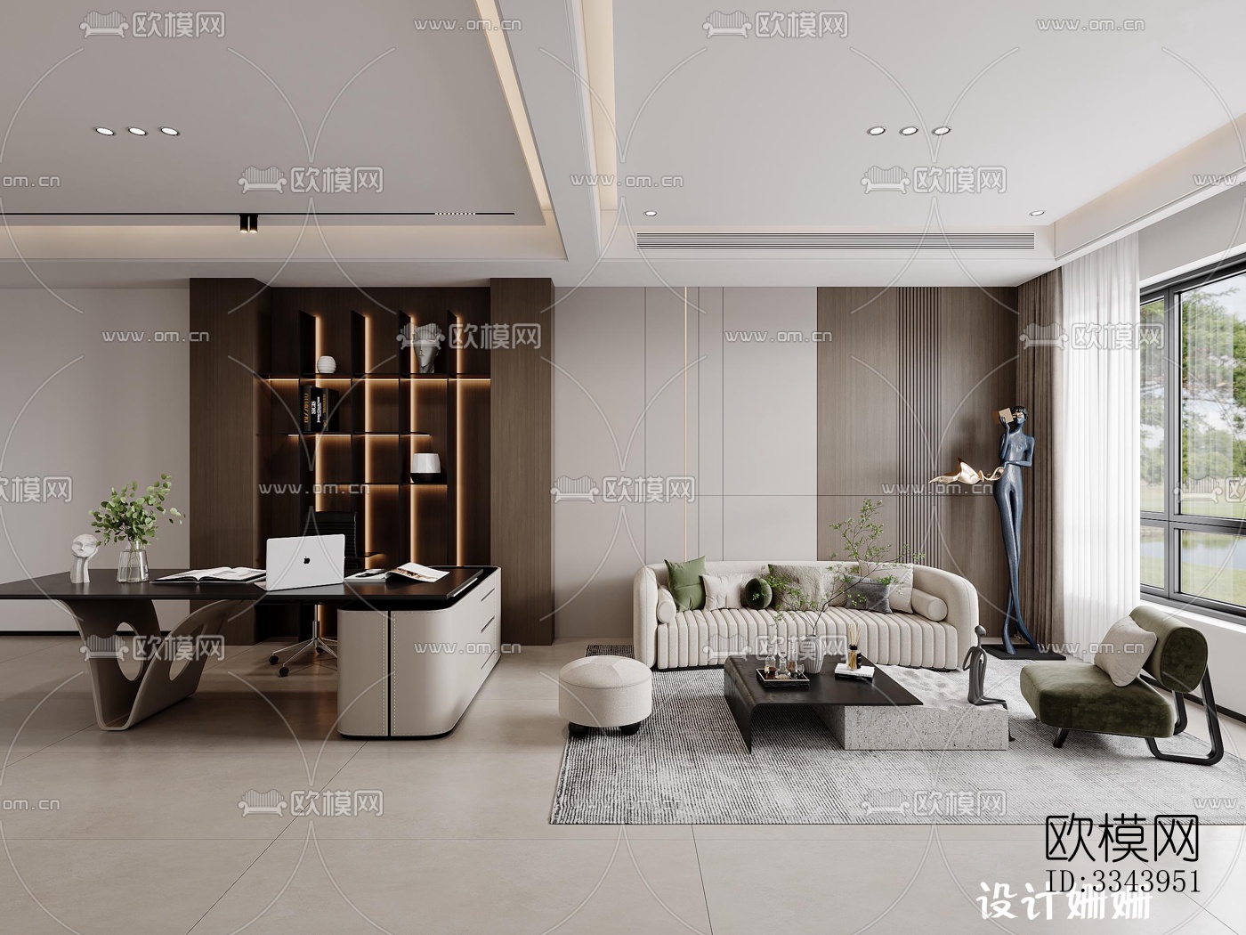 现代别墅效果图下载（渲染图15）