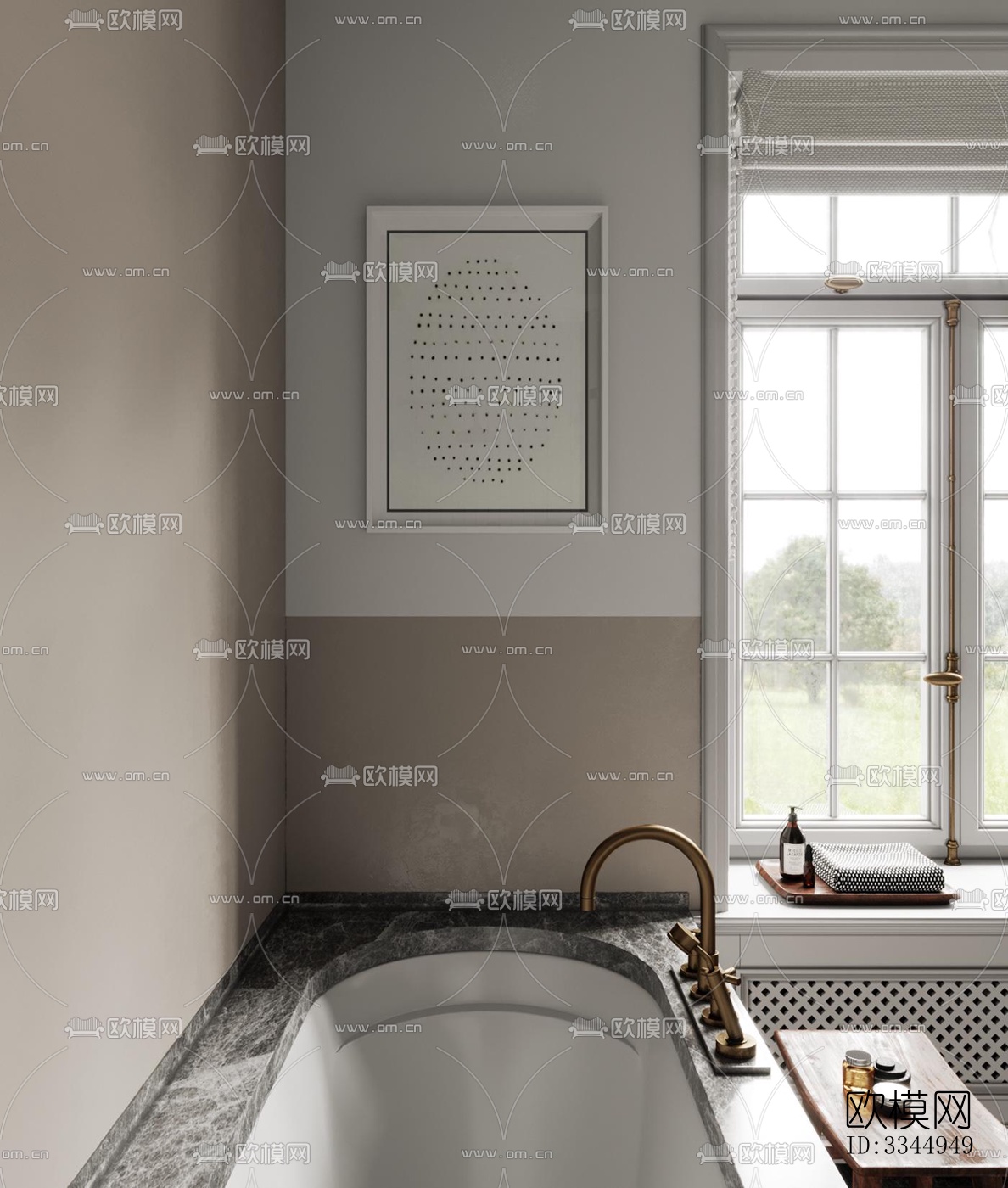 现代卫生间效果图下载（渲染图5）