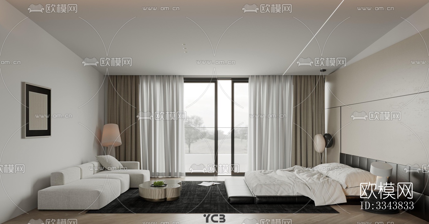 现代别墅效果图下载（渲染图4）