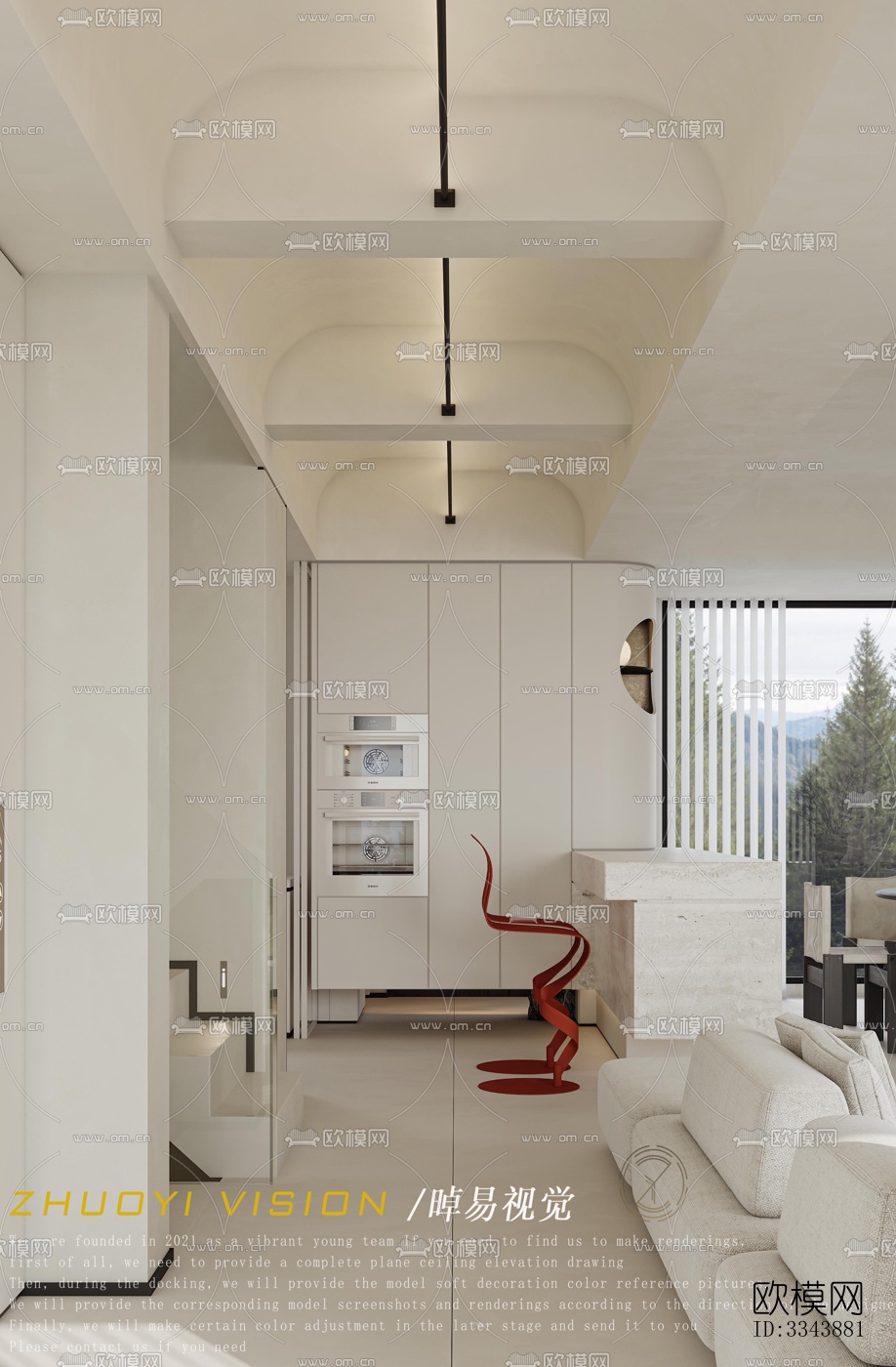 现代别墅效果图下载（渲染图3）