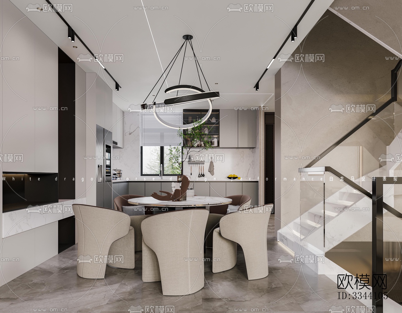 现代别墅效果图下载（渲染图3）