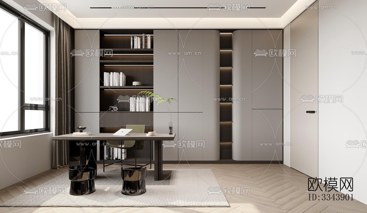 现代别墅效果图下载（渲染图14）