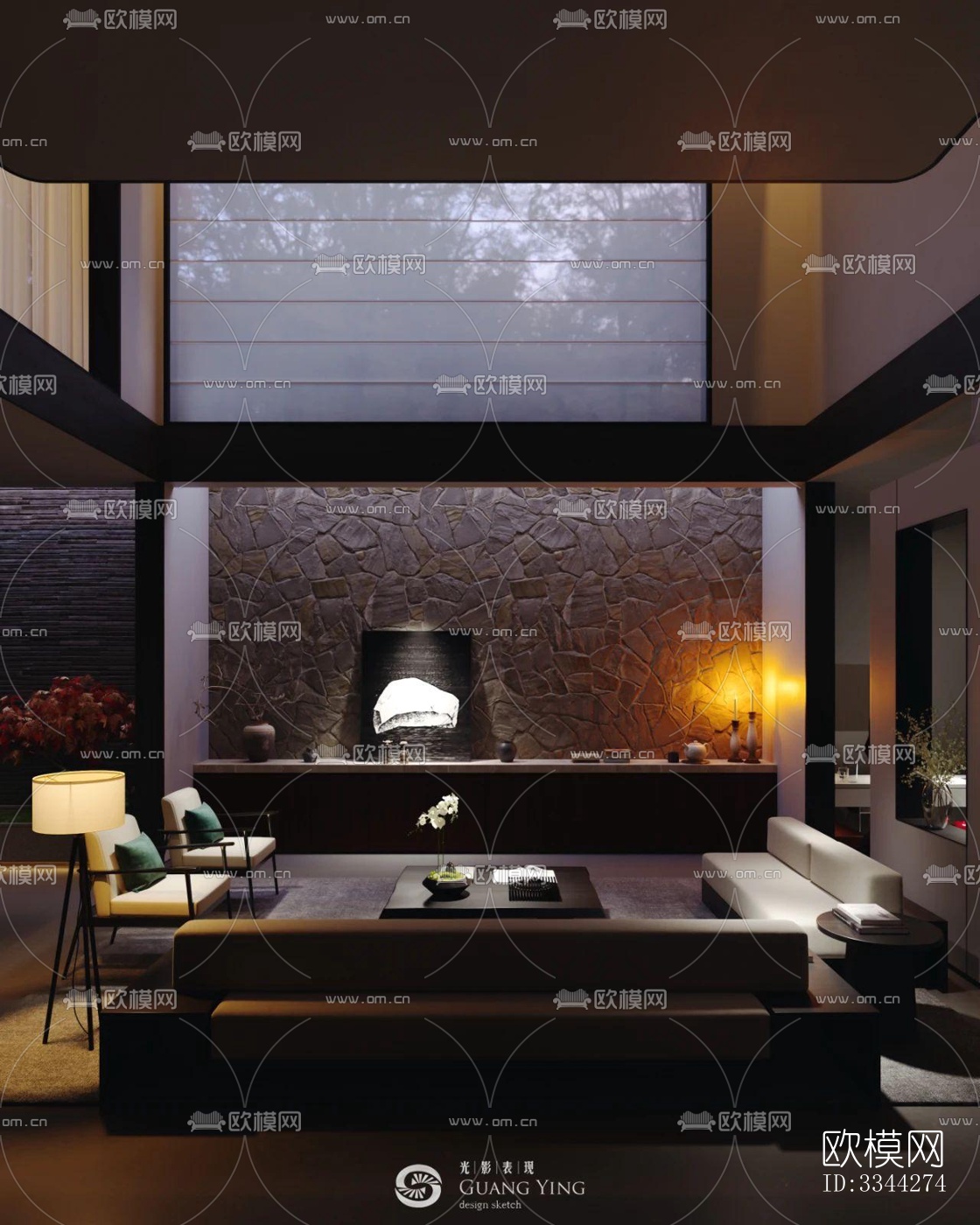 现代别墅效果图下载（渲染图1）