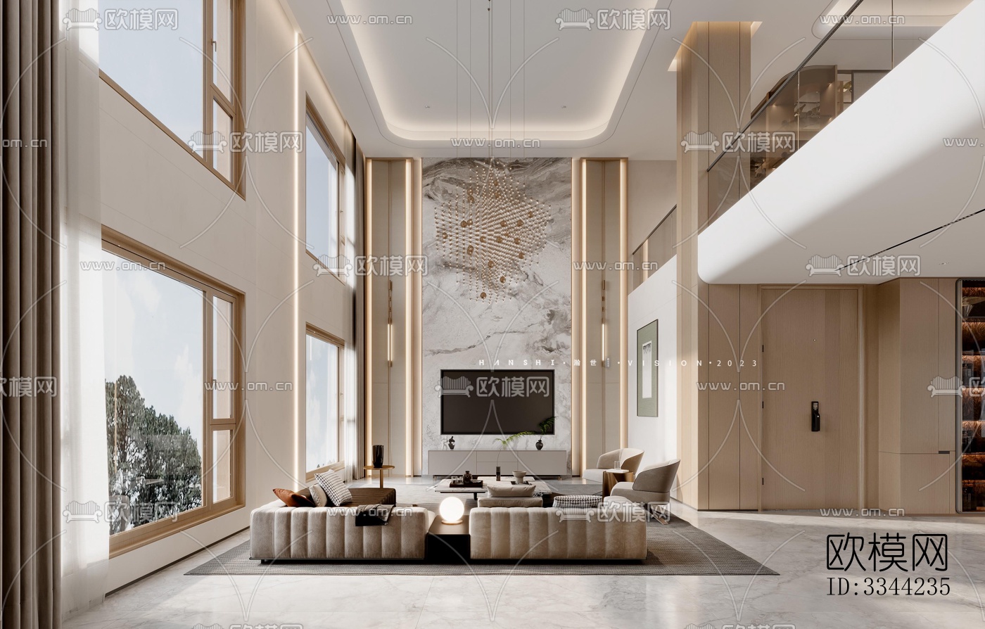 现代别墅效果图下载（渲染图9）