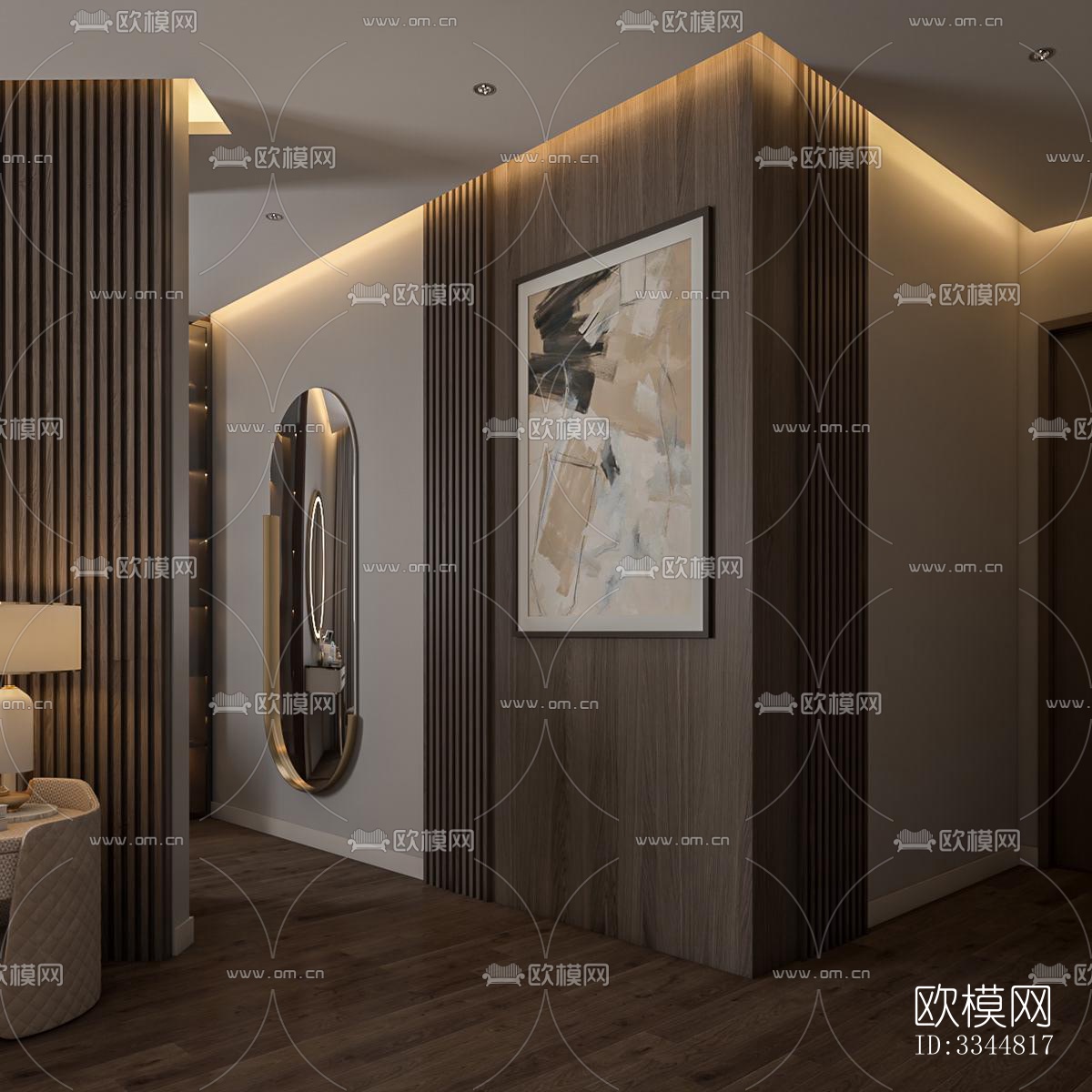 现代卧室效果图下载（渲染图7）