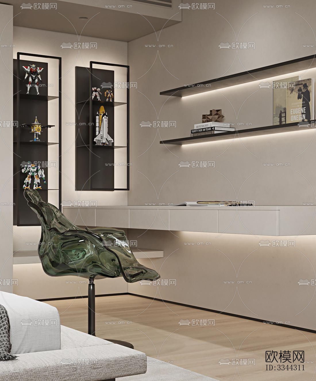 现代别墅效果图下载（渲染图12）