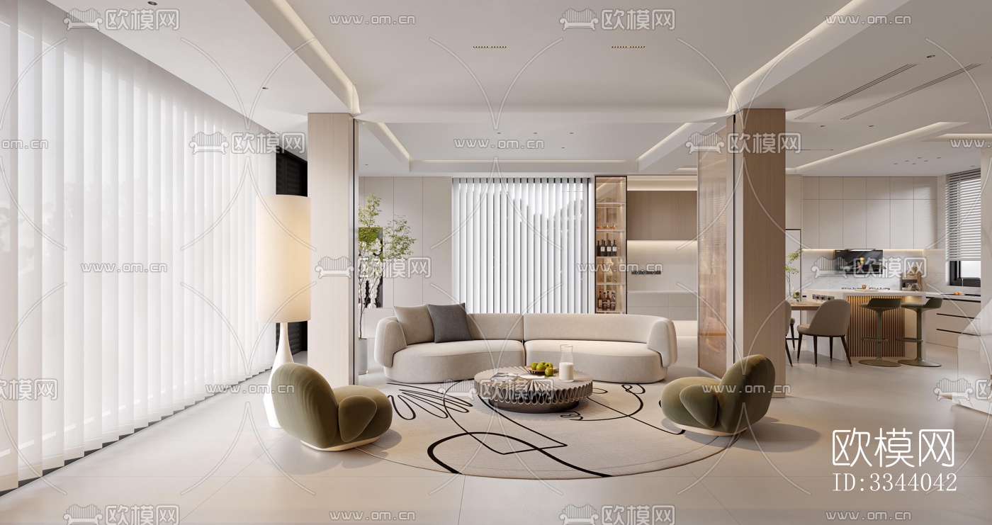 现代别墅效果图下载（渲染图3）