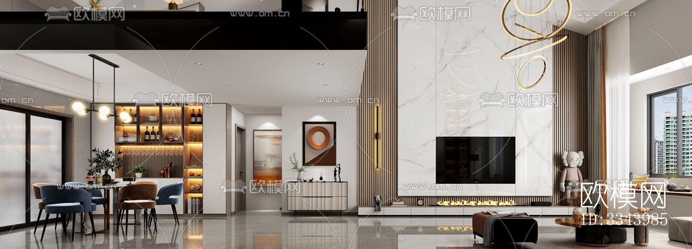 现代别墅效果图下载（渲染图16）