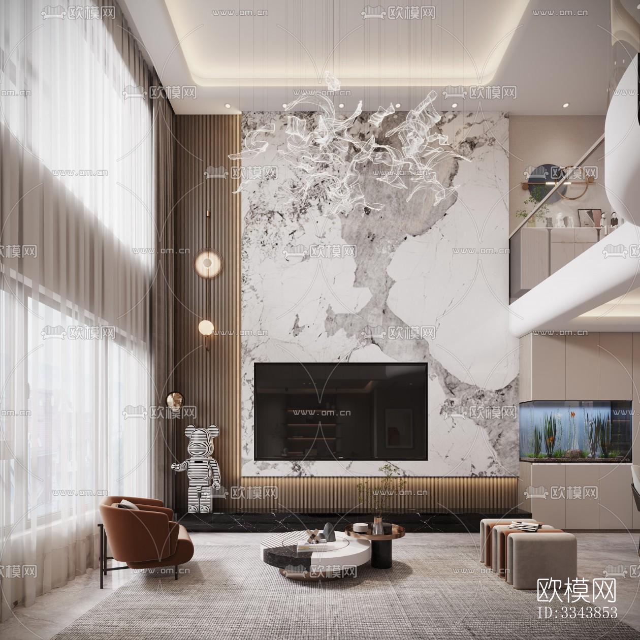 现代别墅效果图下载（渲染图4）