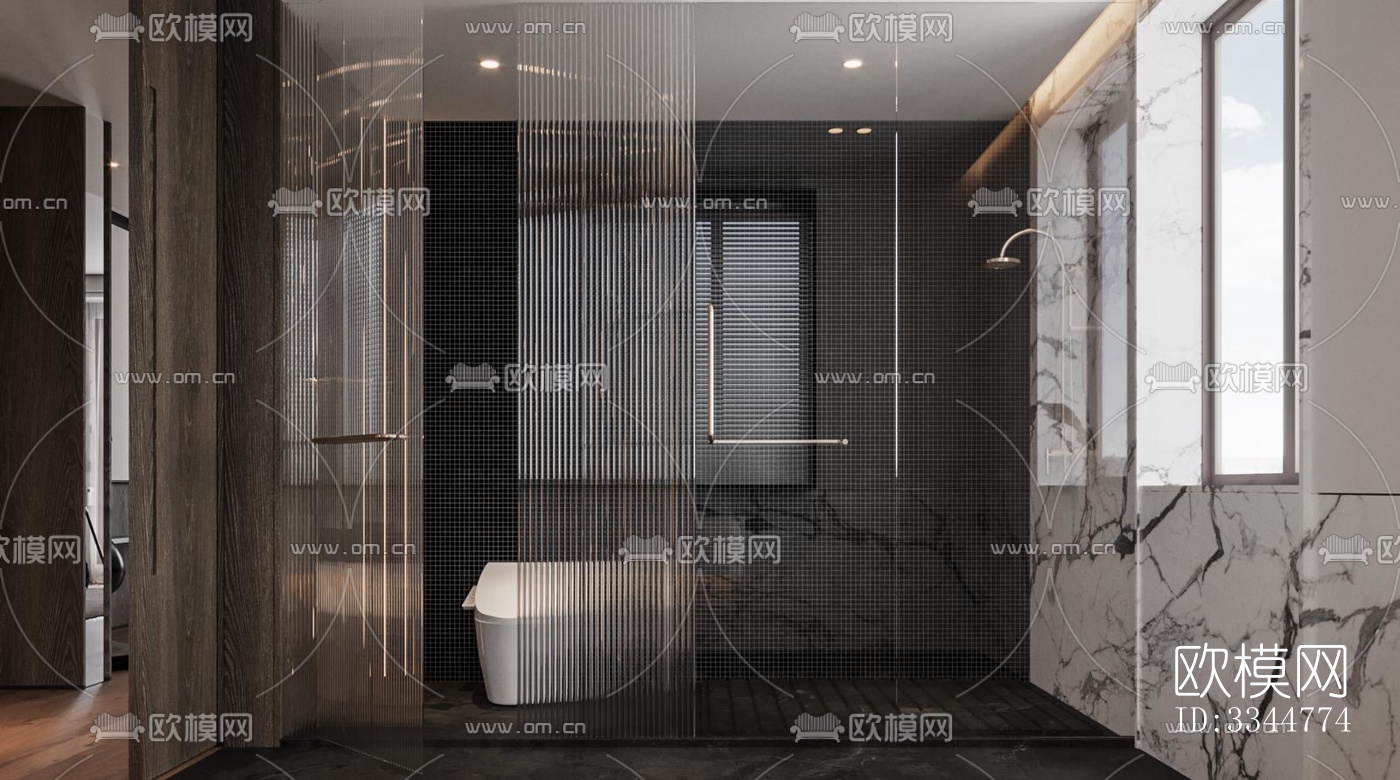 现代卧室效果图下载（渲染图4）