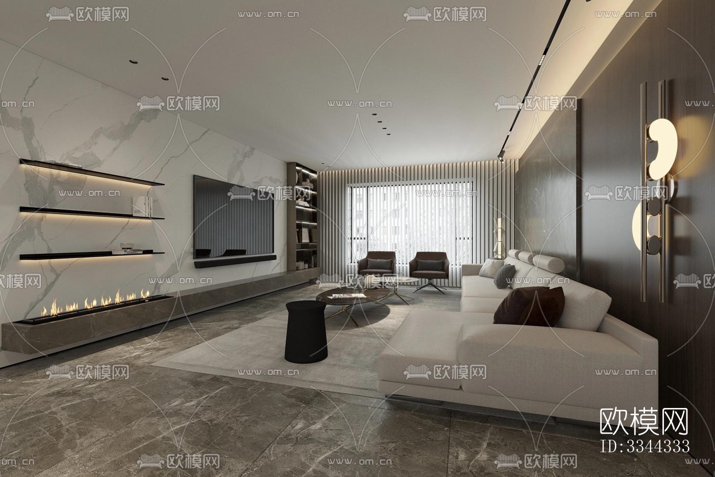 现代别墅效果图下载（渲染图14）