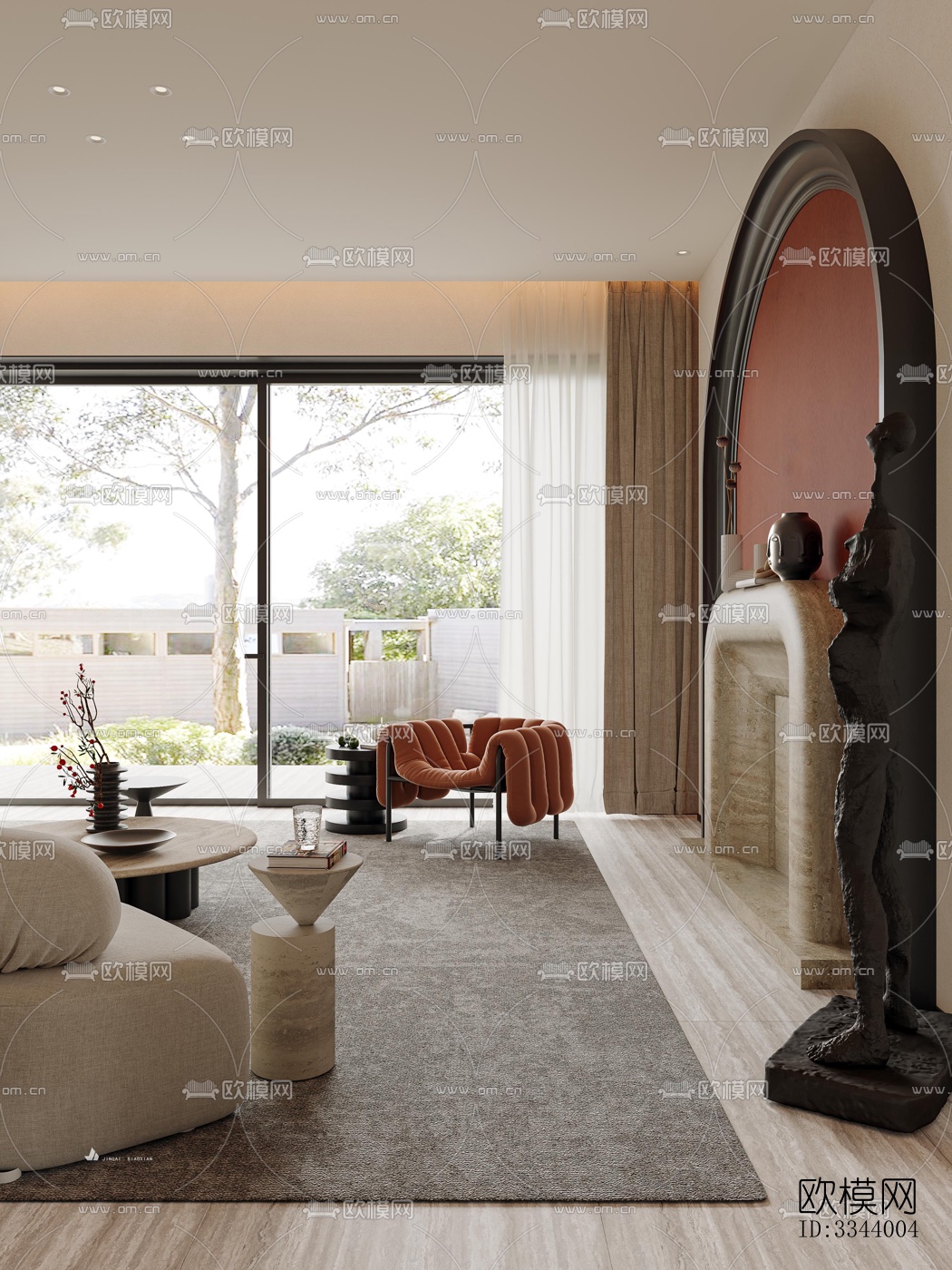 现代别墅效果图下载（渲染图8）