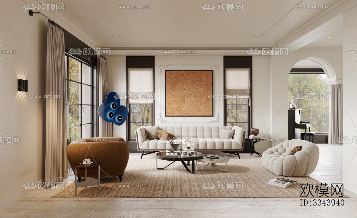 现代别墅效果图下载（渲染图1）