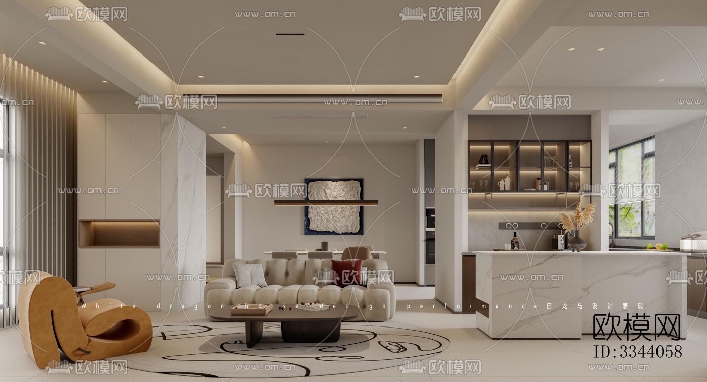 现代别墅效果图下载（渲染图3）