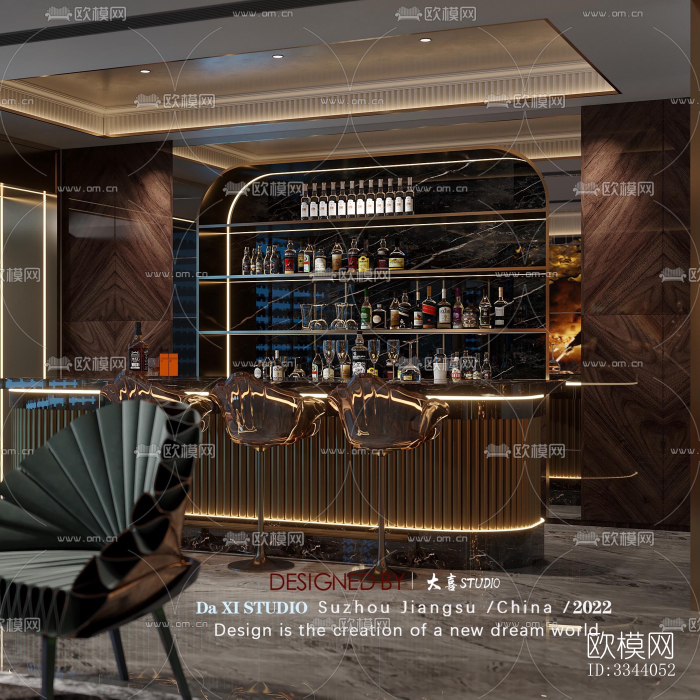 现代别墅效果图下载（渲染图3）