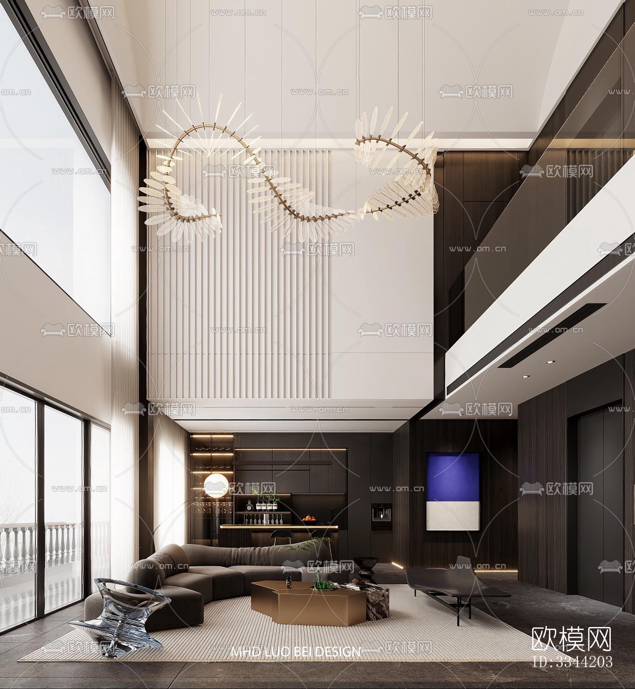 现代别墅效果图下载（渲染图4）