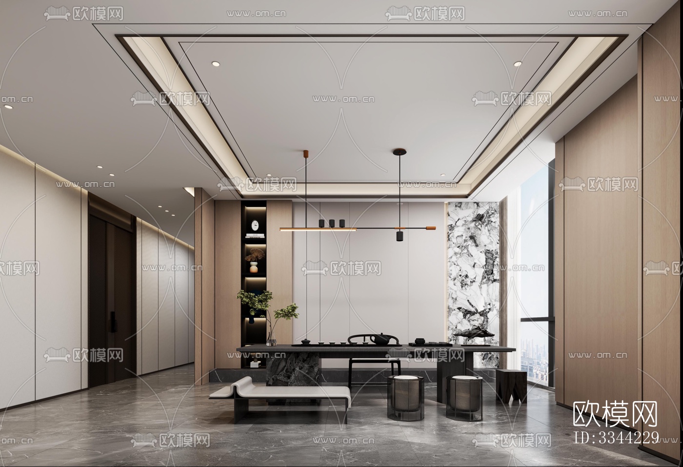 现代别墅效果图下载（渲染图3）