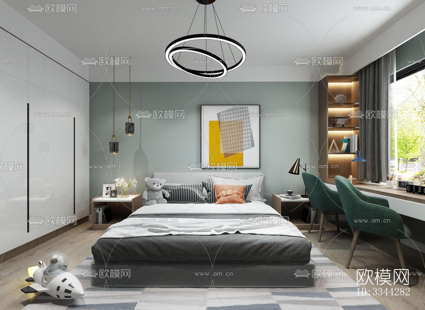 现代别墅效果图下载（渲染图11）