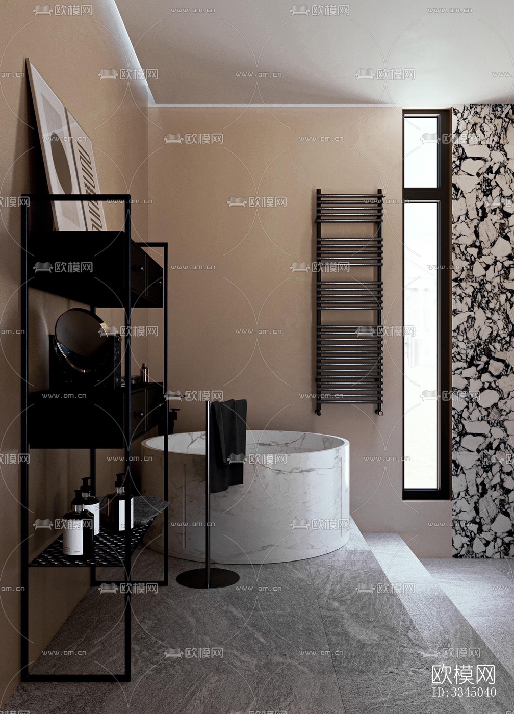 现代卫生间效果图下载（渲染图3）