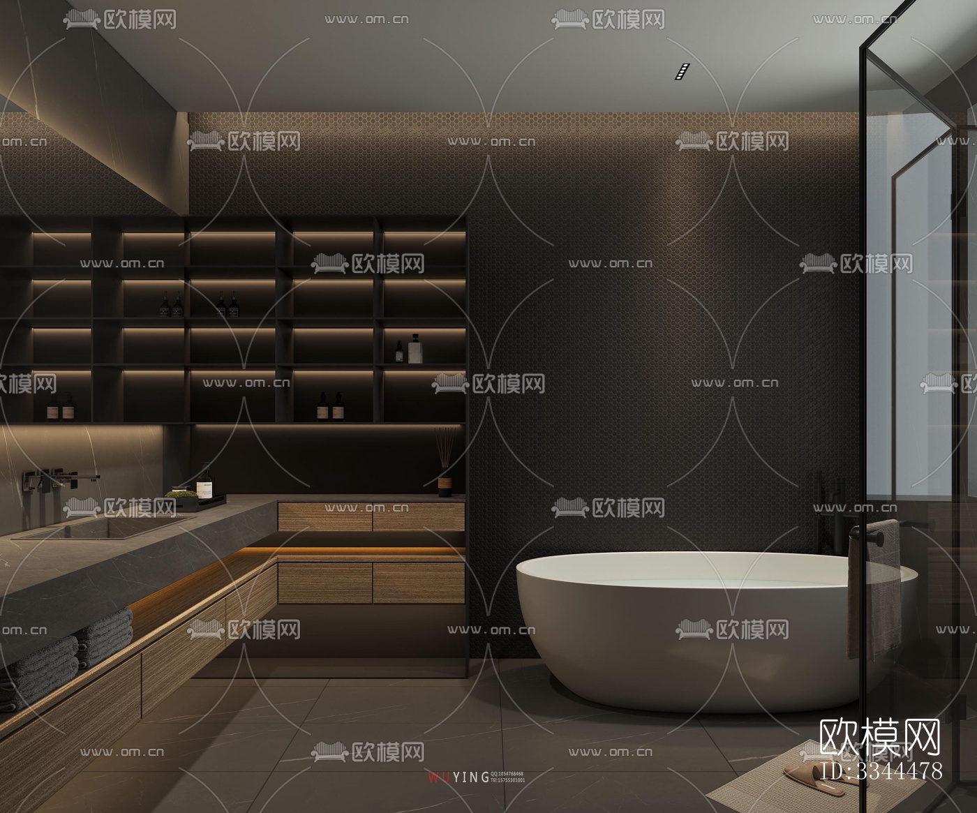 现代卧室效果图下载（渲染图6）