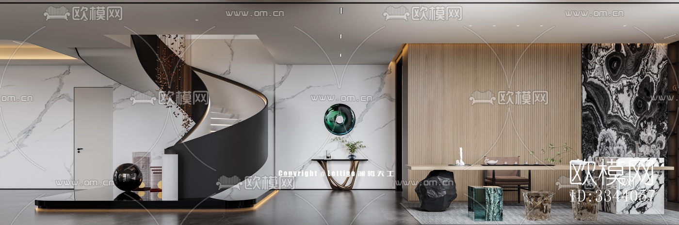 现代别墅效果图下载（渲染图7）