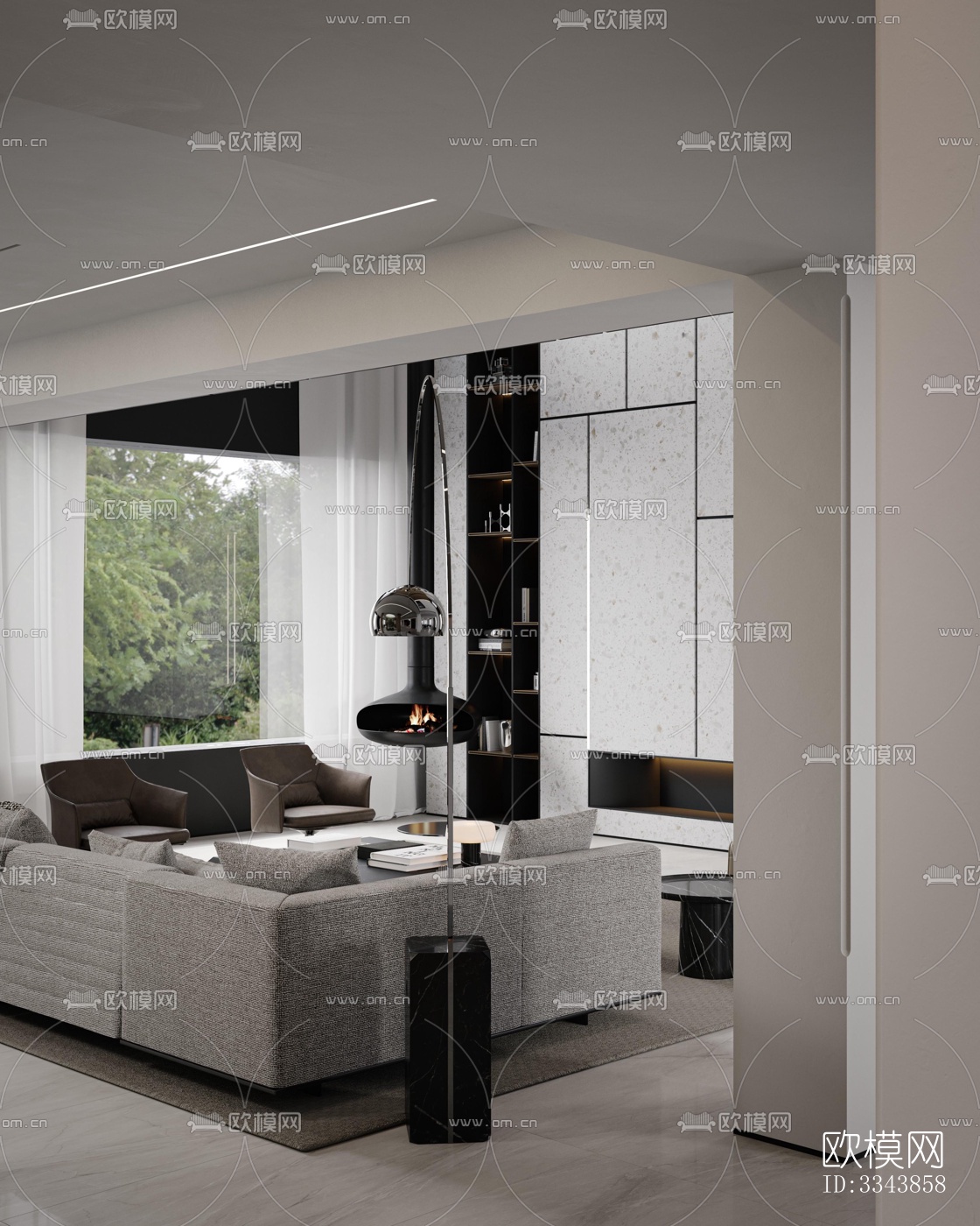 现代别墅效果图下载（渲染图12）