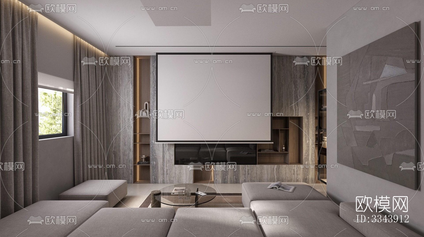 现代别墅效果图下载（渲染图12）