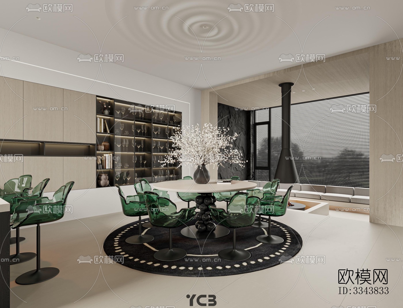 现代别墅效果图下载（渲染图17）