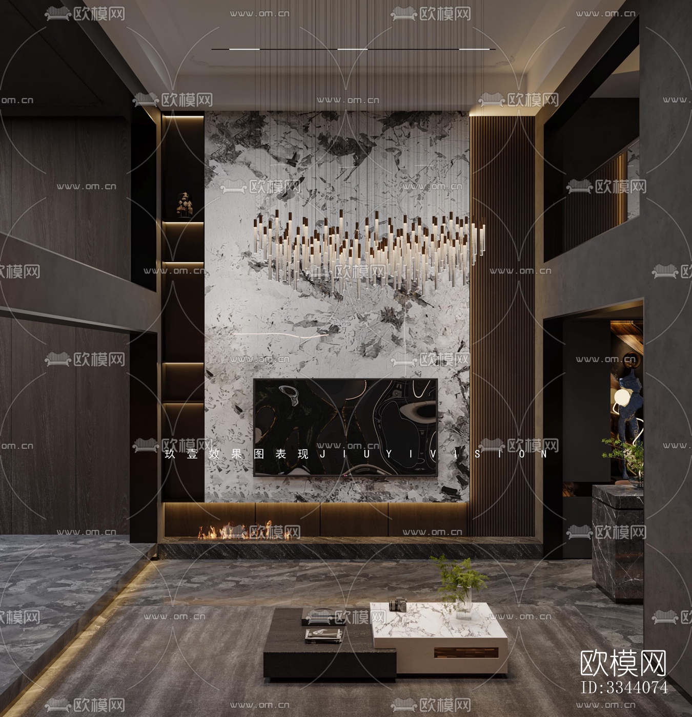 现代别墅效果图下载（渲染图13）