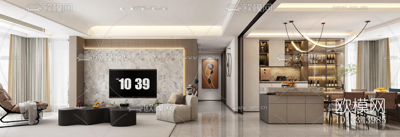 现代别墅效果图下载（渲染图4）