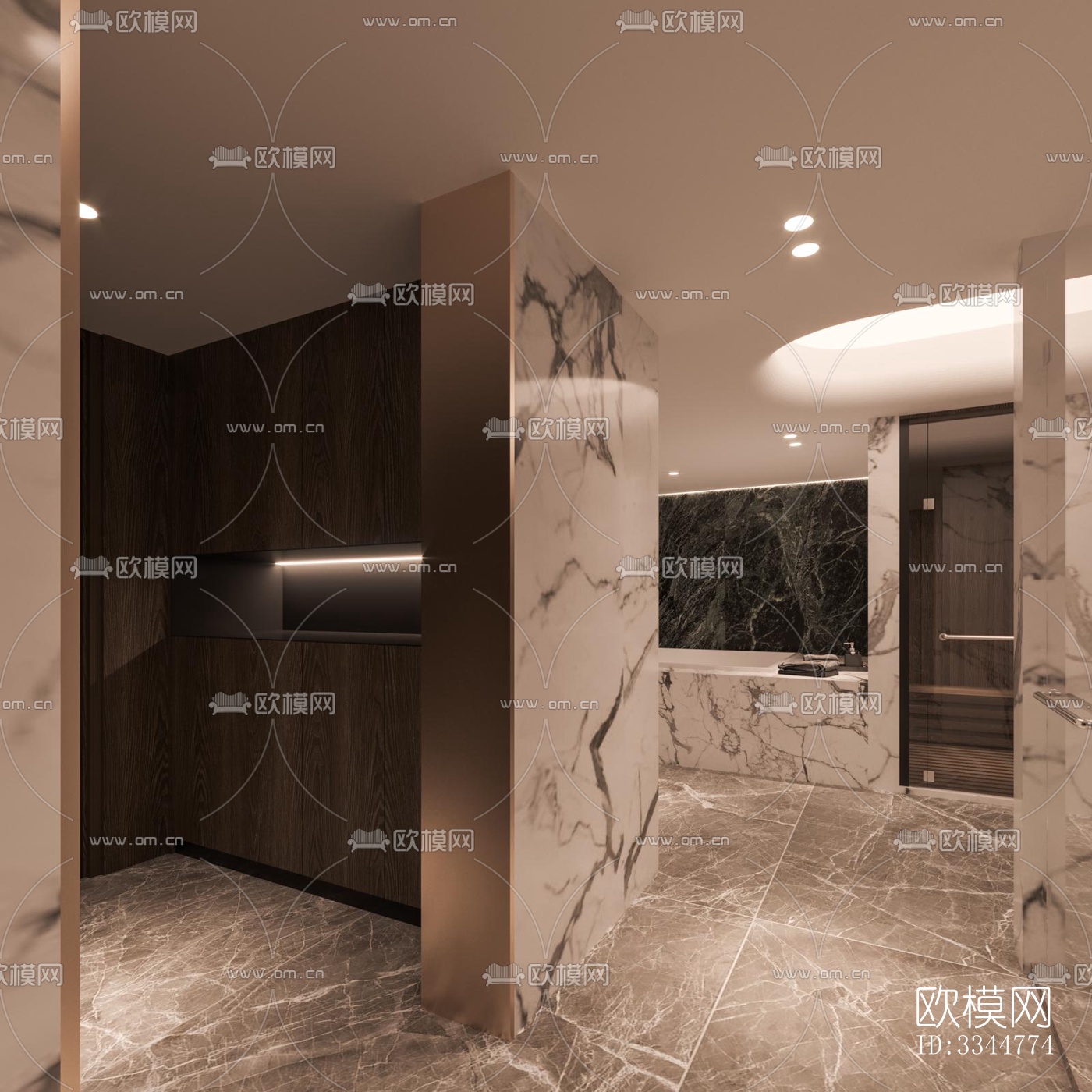 现代卧室效果图下载（渲染图13）