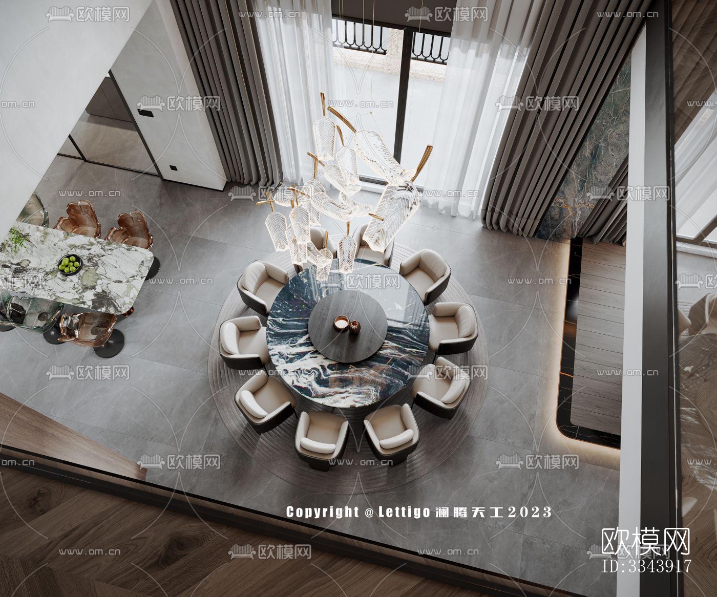 现代别墅效果图下载（渲染图6）